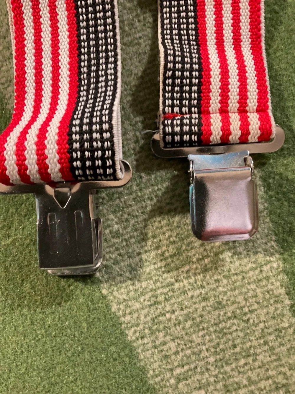 New CLC - LeatherCraft- Patriotic USA Flag Suspenders- America’s 250th B-Day!